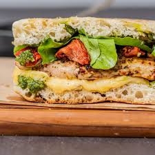 Grilled Chicken & Pesto Croissant Sandwich