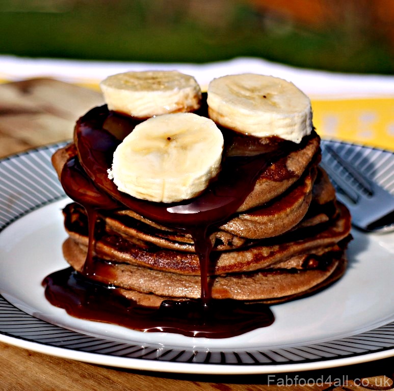 Nutella Choco Banana Pancakes